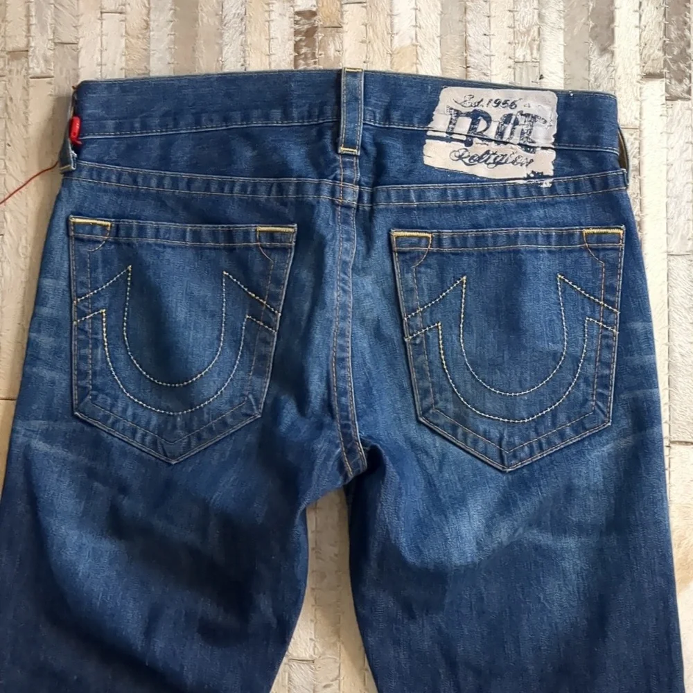 True‎ Religion Men's Dark Wash Y2K Bootcut Jeans Size 33